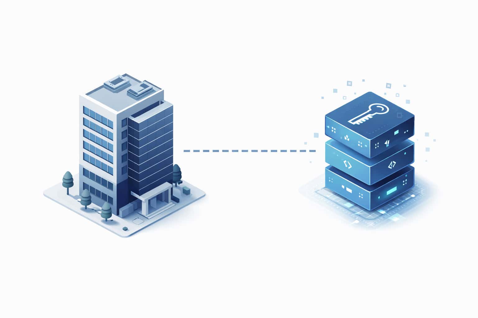 Diagram illustrating how Blockchain in Real Estate connects physical assets to digital ledgers