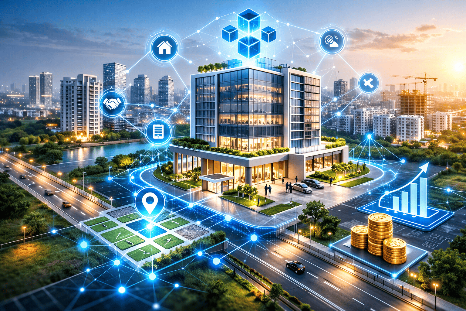 ai-for-real-estate-listings-india-2026 AI for real estate listings integrated with blockchain-based real estate tokenization platform in India