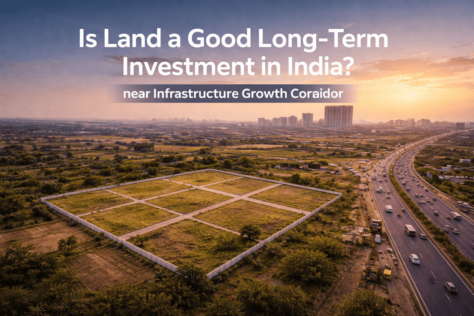 Infrastructure development plays a key role in long-term land appreciation in India