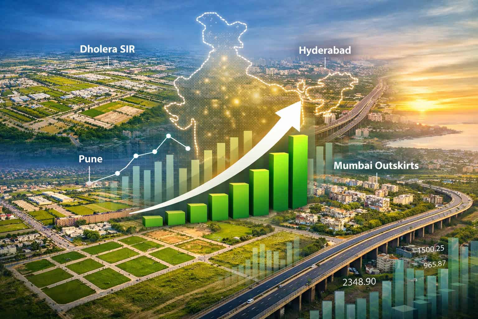 Best places to invest in land in India with high growth potential in 2026