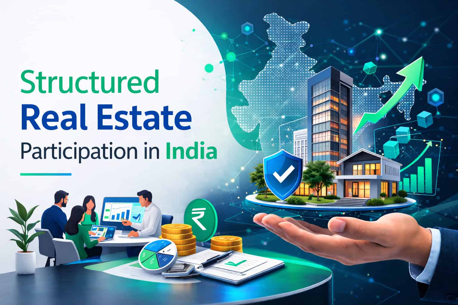 structured real estate participation in India digital property investment platform showing investors participating in fractional property ownership
