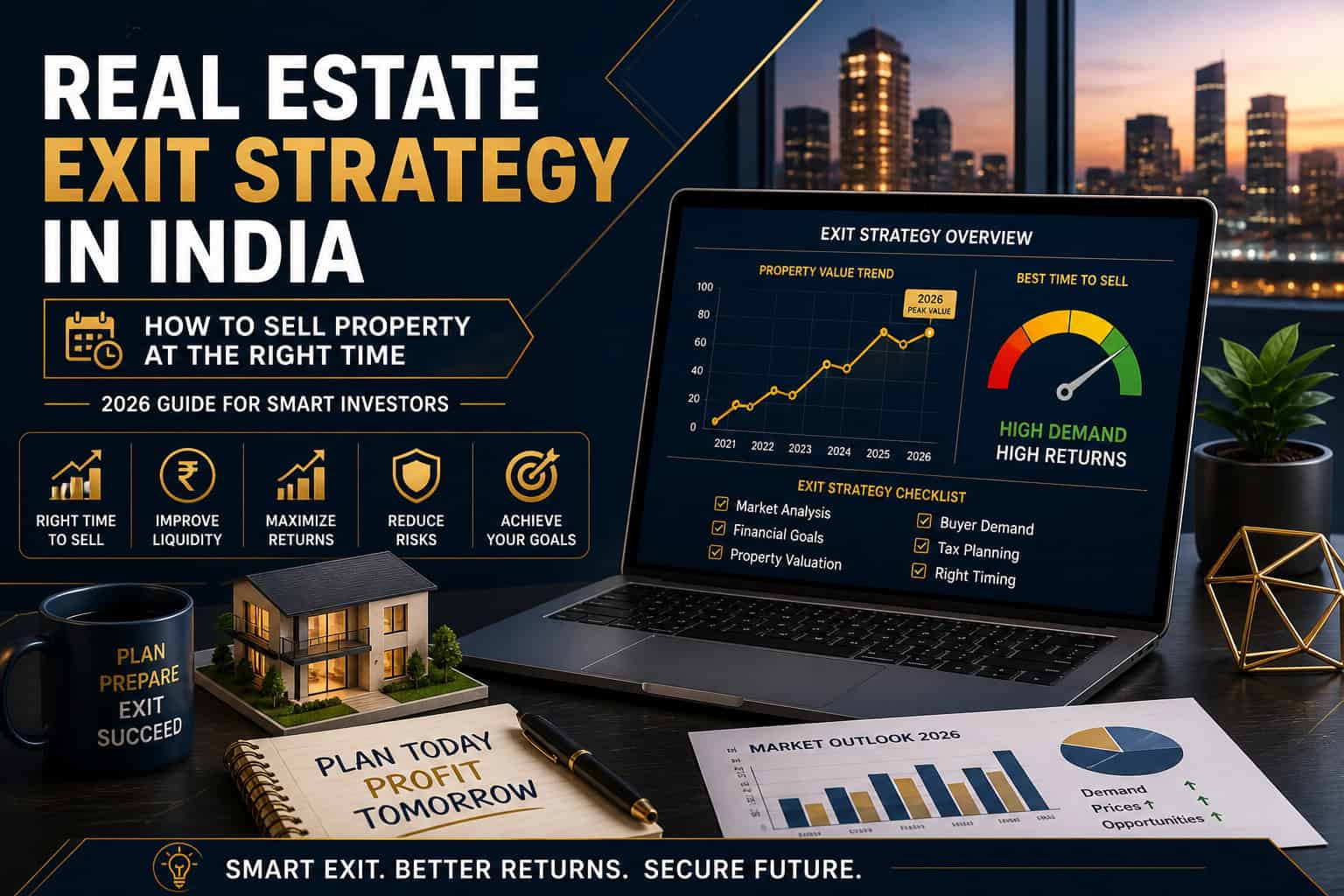 real estate exit strategy India showing property selling planning and market timing insights
